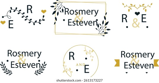 New A-Z words minimalist logo designs for eps files 