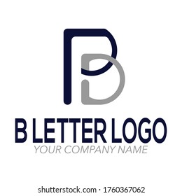 new b letter logo design