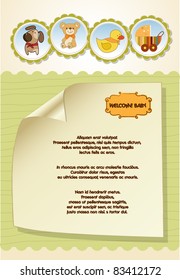 new baby announcement card