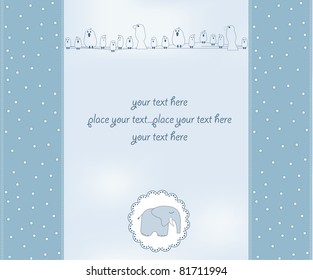 new baby boy shower card