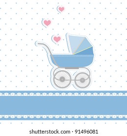 New Baby Boy Shower Invitation Card