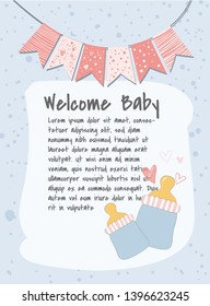 new baby card background message card,congratulations baby card cute