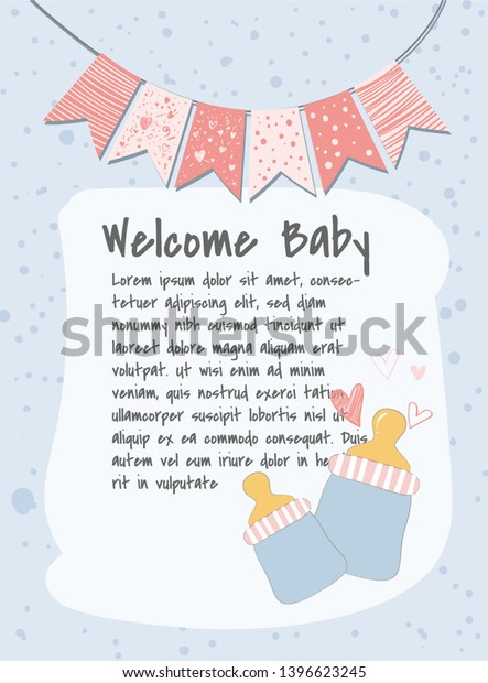 Download New Baby Card Background Message Cardcongratulations Stock ...