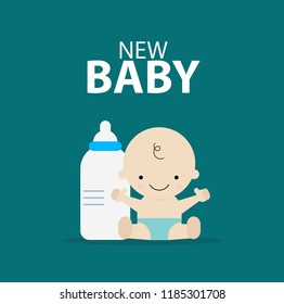 new baby flat design