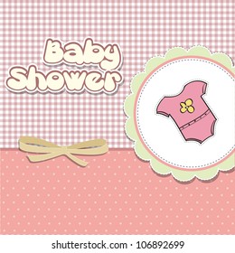 new baby girl announcement card