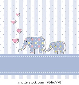 New baby shower invitation card