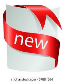 New. Background with color ribbon.