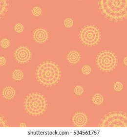 New background with creative abstract fractal pattern. Soft lines vintage pattern for backdrop. Decorative ornament backdrop for fabric, textile, wrapping paper, card, invitation, wallpaper design.