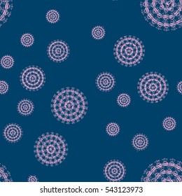 New background with creative abstract fractal pattern. Soft lines vintage pattern for backdrop. Decorative ornament backdrop for fabric, textile, wrapping paper, card, invitation, wallpaper design.
