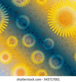 New background with creative abstract fractal pattern. Soft lines vintage pattern for backdrop. Decorative ornament backdrop for fabric, textile, wrapping paper, card, invitation, wallpaper design.
