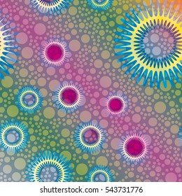 New background with creative abstract fractal pattern. Soft lines vintage pattern for backdrop. Decorative ornament backdrop for fabric, textile, wrapping paper, card, invitation, wallpaper design.