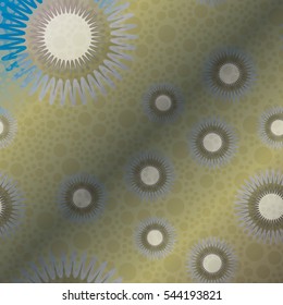 New background with creative abstract fractal pattern. Soft lines vintage pattern for backdrop. Decorative ornament backdrop for fabric, textile, wrapping paper, card, invitation, wallpaper design.