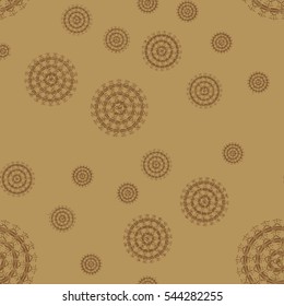 New background with creative abstract fractal pattern. Soft lines vintage pattern for backdrop. Decorative ornament backdrop for fabric, textile, wrapping paper, card, invitation, wallpaper design.