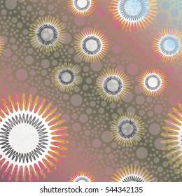 New background with creative abstract fractal pattern. Soft lines vintage pattern for backdrop. Decorative ornament backdrop for fabric, textile, wrapping paper, card, invitation, wallpaper design.