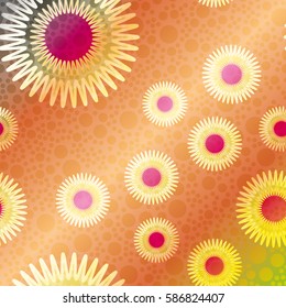 New background with creative abstract fractal pattern. Soft lines vintage pattern for backdrop. Decorative ornament backdrop for fabric, textile, wrapping paper, card, invitation, wallpaper design.