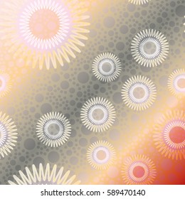 New background with creative abstract fractal pattern. Soft lines vintage pattern for backdrop. Decorative ornament backdrop for fabric, textile, wrapping paper, card, invitation, wallpaper design.