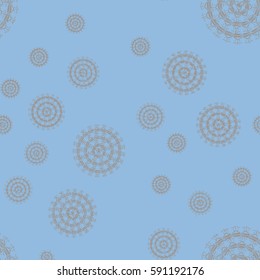 New background with creative abstract fractal pattern. Soft lines vintage pattern for backdrop. Decorative ornament backdrop for fabric, textile, wrapping paper, card, invitation, wallpaper design.