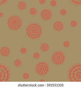 New background with creative abstract fractal pattern. Soft lines vintage pattern for backdrop. Decorative ornament backdrop for fabric, textile, wrapping paper, card, invitation, wallpaper design.