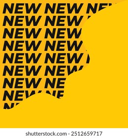Neuer Hintergrund. Hintergrund für Werbeaktionen. Hintergrund mit Wort neu. Neues Produkt in Social Media bewerben