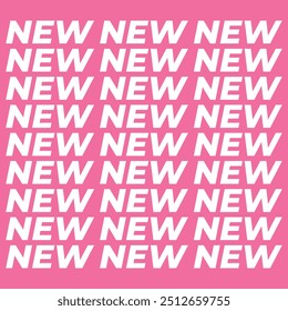 Nuevos antecedentes. Antecedentes de promoción. Fondo con la palabra nueva. Promoción de nuevo producto en Redes Sociales