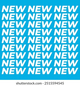 Neuer Hintergrund. Hintergrund für Werbeaktionen. Hintergrund mit Wort neu. Neues Produkt in Social Media bewerben