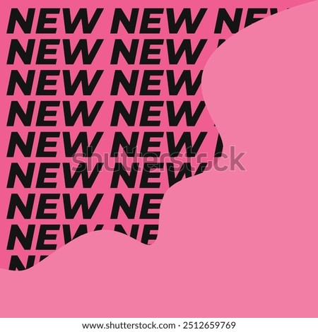 New background. Promotion Backdrop. Background with word new. Promotion new product in Social Media