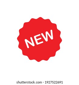 New badge flat Icon template isolated on white background