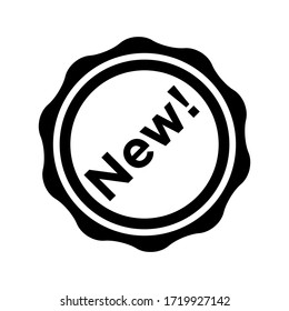 new badge icon deign vector template