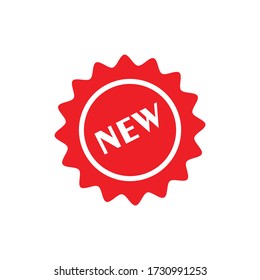 New badge icon design isolated on white background