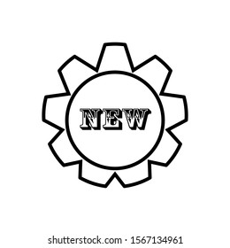 new badge icon design vector template