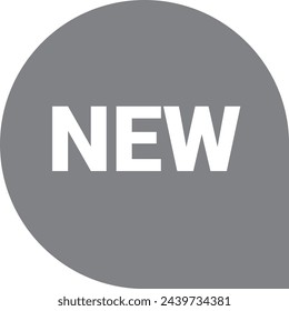 Nuevo icono de insignia vector activo