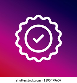 New Badge icon vector creative design purple and pink gradient background