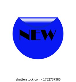 New badge icon vector on white background