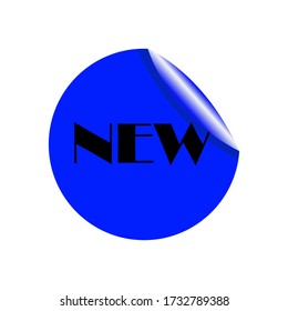 New badge icon vector on white background