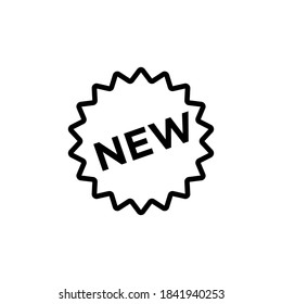 new badge line icon design vector template