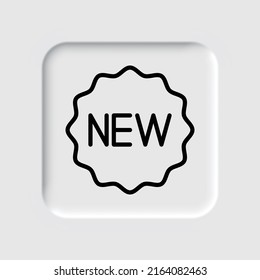 Nuevo vector de icono sencillo de placa. Diseño plano. Diseño de neutralismo.ai