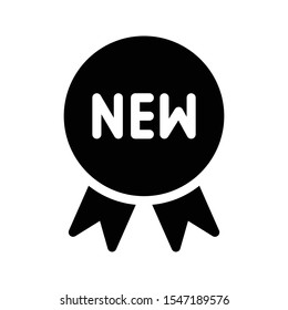 new badge vector Glyphs Flat Icon
