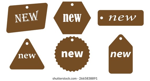 New badge vector icon . special offer tag. New feature or new product badge icon set, New product label for web, app and packaging. EPS 10