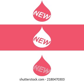 Neues Banner-Logo Text Drop-Style-Symbol