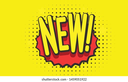 New banner template design, vector illustration