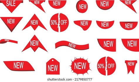 Nuevo conjunto de banners publicitarios de 22