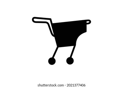 nueva plantilla de vector de diseño de icono de cesta