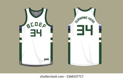 New basketball jersey vector