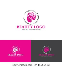 New Beauty logo design. Adobe Illustrator logo design.