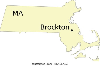 New Bedford city location on Massachusetts map