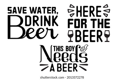 New Beer SVG T-shirt Design Bundle