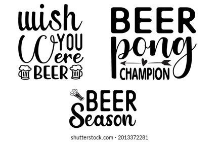 New Beer SVG T-shirt Design Bundle