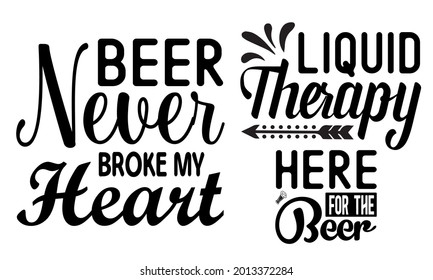 New Beer SVG T-shirt Design Bundle