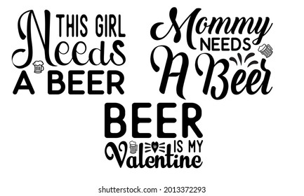 New Beer SVG T-shirt Design Bundle
