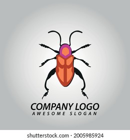 new beetle art logo design